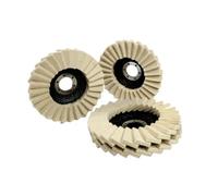 LAXALO Disco pulidor de lana de 120 mm, disco pulidor blanco de 130 mm, discos de pulido for amoladora angular, 5 unidades(120mm)