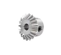 LAXALO Engranaje cónico de acero de 0,5 mm, 20/25/30 dientes, 45#, 1:1, diámetro interior de 3/4/5/6 mm, ángulo de engrane de 90 grados.(3MM*20)