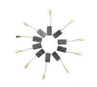 LAXALO Juego de 10 escobillas de grafito for motor, escobillas de carbón y alambre de cobre for taladro percutor eléctrico y amoladora angular.(15x8x5mm)