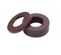 LAXALO Junta de aceite de caucho con resorte, diámetro interior 8/9/10 mm, cubierta de FKM TC, anillos de junta de doble labio for eje de cojinete, 10 unidades(10x18x7mm)