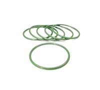 LAXALO Junta de anillo FKM de 2,5 mm, color marrón/verde, resistente a la abrasión, arandela de flúor, 10 unidades(36x31x2.5mm)