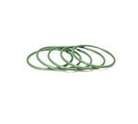 LAXALO Junta tórica de caucho FKM de 2 mm de espesor, 10 unidades, arandela de caucho fluorado marrón y verde(20x16x2mm)