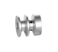 LAXALO Polea de correa de ranura en V de aleación de aluminio tipo A, polea de correa de ranura doble for rueda motriz de motor, 1 pieza(40MM*10MM)