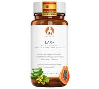 Laxante LAX+ 2x botellas, Alivia el Estreñimiento Adultos 100% Natural & Vegano, Ablanda las Heces, Efectivo & Rapido con Papaya, Arraclan, Cardamo, Hinojo, Sena, Aloe & Plantago