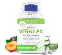 Laxante Natural - Aloe Vera, Cáscara Sagrada, Frángula, Ciruela, Plantago ovata - Laxante fuerte Alivio estreñimiento - Laxante rápido - Detox natural limpieza colon - Veralax 30 cápsulas