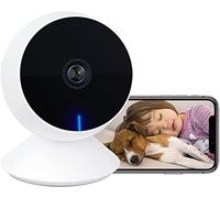LAXIHUB M1 Mini Cámara Vigilancia WiFi Interior, 1080p Full HD Baby Monitor con Visión Nocturna, Cámara para Mascotas, Audio Bidireccional, Detección de Sonido de Movimiento, Compatible con Alexa