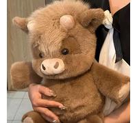 laxreheye 45cm Peluche Highland Corriendo, Muñeco De Peluche Suave para Aliviar Estrés, Regalo De Cumpleaños para Niños Niñas Adultos, Decoración De Hogar Y Dormitorio