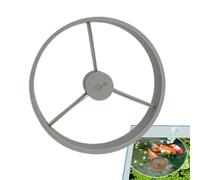 laxreheye Anillo de Alimentación para Acuario, Dispensador Flotante de Comida, Herramienta de Cría con Accesorios para Peceras Acuario Agua Salada y Dulce