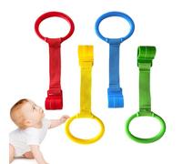 laxreheye Anillos pullp -up de Ploypen, anillos de tiro de cunas - 4x Baby está levantando los anillos pull up,Ayuda para el entrenamiento del brazo educativo, accesorios para culitti para y niños