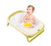 laxreheye Bañera de bebé plegable, cuenca de lavado plegable para bebés | Cartoon Silicone Bath Net | Herramienta de ducha de aislamiento de calor de doble capa, suministros para bebés para al aire