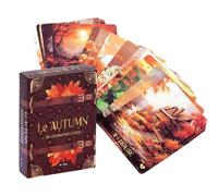 laxreheye Baraja de cartas de tarot | 36 cartas de adivinación temáticas otoñales - Juego de baraja metafísica - Para adivinación, meditación, trabajo, amor, Halloween, niños, adultos, cocina y
