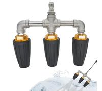 laxreheye Boquilla Triple Turbo Para Hidrolimpiadora | Giratoria 360 Grados 275 Bares Resistente,Boquilla Giratoria para Limpiadora a Presión,para Casa Vehículos Jardín Pavimentos Vallas Suelo Muros