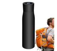 laxreheye Botella de agua inteligente con recordatorio para beber agua, taza térmica con recordatorio LED que cambia de color, botella de agua ligera aislada al vacío, para viajes,