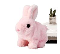 laxreheye Bunny Toys for Kids, Realistic Bunny | Peluche eléctrico conejito eléctrico | Saltar animal robótico con movimientos naturales para el cumpleaños de Pascua, salto, nariz de contracciones,