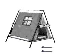 laxreheye Casa de Exterior para Gatitos | Resistente Al Viento con Tapa De Puerta - Casa Triangular para Gatitos Callejeros Exterior - para Garaje Granero Patio Balcón Jardín Parque Zona Residencial