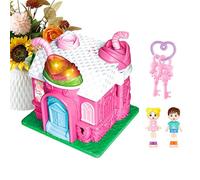 laxreheye Casa de muñecas para niñas | Casa de juguete con y música - Juguete Villino de juegos de fantasía | Para niños y niñas aula, escuela, dormitorio, estudio, sala de juegos, cumpleaños,