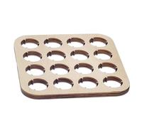 laxreheye - Colección de cápsulas de cerveza, recuperador de cápsulas cuadrado para botellas, decoración de almacenamiento, 16 ranuras para coleccionistas, oficina, salón, espacio masculino o femenino