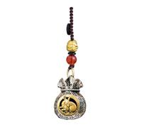 laxreheye Colgante de bolsa de dinero, colgante de bolsa de riqueza,Llavero giratorio Feng Shui - Colgante de coche de prosperidad diaria, colgante de bolsa de prosperidad diaria, llavero de carácter