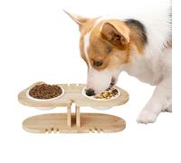 laxreheye Cuencos Elevados para Gatos | Alimentador para Mascotas con Protección De La Columna Cervical,Elevado para Gatito,para Uso En Interior Área Doméstica Y Dormitorio