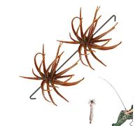 laxreheye Dice Baits | 2 piezas de erizo de mar realista colorido de hundimiento lento - Señuelo para bajos, para aguas saladas dulces, ríos, lagos, arroyos, cuencas a lo largo de las orillas