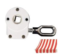 laxreheye Engranaje de Sinfín Manual para Toldo | Mecanismo De Metálico Manual De Alta Resistencia | Adaptador De Taladro para Manivela De Toldo | para Balcón, Terraza, Jardín, Patio, , AutoY RV
