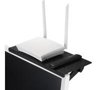 Laxreheye - Estante de TV, soporte de pantalla de ordenador 33 cm, organizador de almacenamiento modular para salón, dormitorio, oficina, hogar