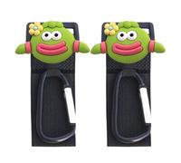 laxreheye Gancho para bolsa de cochecito,Ganchos para cochecito,2X Percha para Ciclismo con Cerradura de Seguridad | Prácticos accesorios para correas de cochecito, cierre de correa resistente, gancho