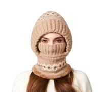 laxreheye Gorro de lana, suave a prueba de viento, cómodo, estilo moderno, gorro de invierno cálido para mujeres, para actividades de invierno, deportes en la nieve, senderismo al aire libre, Caqui.