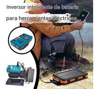 laxreheye Inversor De Corriente 21V - Inversor De Energía para Vehículo con Luz Led | Cargador Portátil para Generador De Acampada Automóvil Exterior Hogar Camión