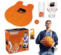 Laxreheye - Juego de baño de baloncesto, cesta de baloncesto para cuarto de baño, cesta de baloncesto interior, juguete de deporte interactivo para cuarto de baño, cesta de baloncesto interior