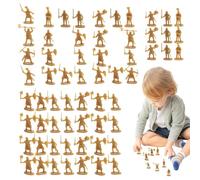 laxreheye Juguetes soldados hombres, soldados diferentes poses, figuras de acción - 100 miniaturas modelo histórico estatuas como juego de mesa para niñas y para proyectos educativos juego de rol y