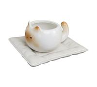 laxreheye Linda taza de gato, taza de té para gatos,210 ml de taza de té de cerámica para café - Bebidas de novedad, lindos vasos de agua, suministros para beber creativos para las vacaciones.