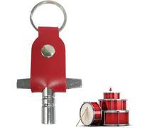 laxreheye Llavero de tambor,Llave de impacto universal Herramienta de hardware Llave de tambor Accesorio | Llavero de regalo para amigos bateristas, rojo, Fare riferimento alla descrizione