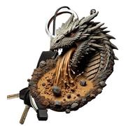 laxreheye Llavero Dragon, llavero Dragon - Llavero de gradiente acrílico para mochila | de estilo chino portátil, colgante de dragón creativo para mujeres, marrón, riferimento alla