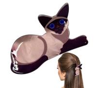 laxreheye Mini Clips De Garra Para El Pelo | Forma De Gato Compacta Antideslizante - Ganchos Antideslizantes Y Seguros,Para Viaje de Negocios Hogar Exteriores Escuela Novia Esposa Amiga