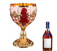 laxreheye Mini Copa Cáliz,Mini Copa Cáliz | Taza de proxeneta elegante con patrón de flores en relieve retro de aleación de zinc de 30 ml - para gabinete de vino, regalo de copa para boda en el bar