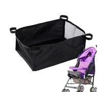 Laxreheye Organizador bajo cochecito - Bolsillo de almacenamiento bajo para cochecito | Organizador portátil para Biberón pañal, almacenamiento de paseo y playa, camping