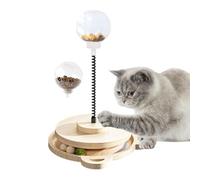 laxreheye Pelota De Premios Para Perros,Dispensador De Comida Y Juguete Interactivo Con Poste Y Muelle | Juguete Dispensador De Snacks Para Mascotas | Para Alimentación Lenta Interactiva Entrenamiento