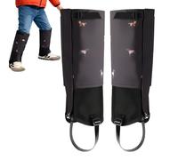 laxreheye Piernas para zapatos | Protectores impermeables ajustables - Piernas de nieve para senderismo para niños, para adolescentes, chicos, niñas, niños, escalada, motociclismo, raquetas de nieve