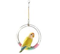 laxreheye s de pájaro para periquitos | Aro de Cuerda y Percha Pájaro Juguete Divertido | en Jaula con un área lúdica - Adecuado para Loro, NINFA, Periquito, cacatúa, inseparable, Canario