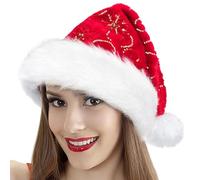 laxreheye Sombreros de Navidad para Mujeres, Accesorio para Cabeza Cálido, Sombrero De Papá Noel, Para Viaje Fiesta Reunión Social Evento Tema Invierno Exterior Interior Celebración Actividad