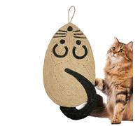 laxreheye Tabla rascadora para gatos - Forma de ratón de sisal natural, rascador de sisal natural para gatos - Para gatitos de tamaño pequeño, mediano y grande para jugar, practicar y descansar