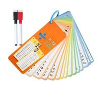 laxreheye Tarjetas Flash Matemáticas,Tarjetas Flash Matemáticas - Tarjetas Flash de Entrenamiento División 15X,Tarjetas de Estudio de Ecuaciones matemáticas con Plumas borrables en para Le