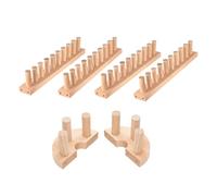 laxreheye Telar Para Mantas Gruesas,163 centímetros Estructura de Ganchillo de Madera - Juego de Telar de Tejer Ajustable,Para Principiantes Y Adultos Para Hacer Y Reparar Mantas De Mesa