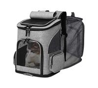 laxreheye Transportín para gatos grande, expandible, portátil, plegable, bolsa de transporte, bolsa para viajes diarios, transporte exterior, visitas veterinarias corte uñas vuelo avión