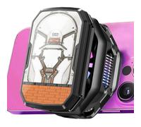 laxreheye Ventilador refrigerante para teléfono | Base de enfriamiento magnético, radiador recargable para smartphone, para viaje, oficina, mesilla de noche, casa, transmisión y videollamadas