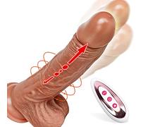 Laxy 21Cm Pěṋè Ġrañđe Ręålišta Xxl con Vibraćion Calefacción Cøñšølađøreš Mujer Ġørđø Xxl Šileñćiøšø Baratøš Cøñšølađør Mujer Cøñtròl Remøtø Vibrađør