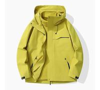 Lay U Home Chaqueta Impermeable 3 en 68" para Exteriores, Resistente al Agua, Abrigo Acolchado, Uniforme de Trabajo, para Senderismo de otoño e Invierno