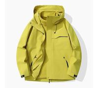 Lay U Home Chaqueta Impermeable 3 en 74" para Exteriores, Resistente al Agua, Abrigo Acolchado, Uniforme de Trabajo, para Senderismo de otoño e Invierno