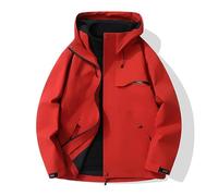 Lay U Home Chaqueta Impermeable 3 en 86" para Exteriores, Resistente al Agua, Abrigo Acolchado, Uniforme de Trabajo, para Senderismo de otoño e Invierno